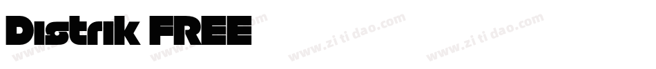 Distrik FREE字体转换